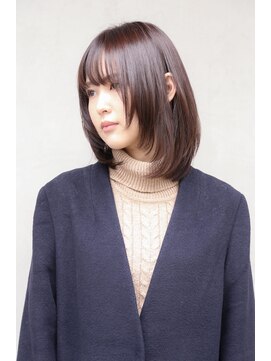 イーエン ヘアーデザイン(iiEn hair design) ミディアムボブ×顔周りレイヤー