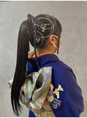 成人式ヘアセット着付け
