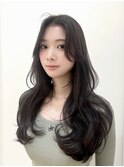 艶ブラウン×韓国レイヤーカット