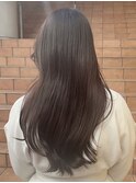 韓国系暗髪×艶ロング