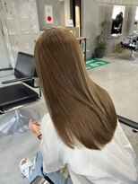 ラック(LUCK)&nbsp;レイヤーぱっつん前髪ステップボーンカットシルキー船橋/韓国