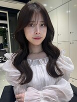 韓国ヘア/韓国レイヤー/グレージュ/前髪カット/銀座