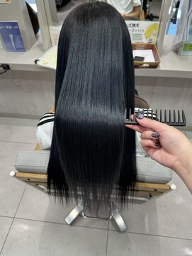 クレーチェ(CRECE) 《畑中結衣》ブルーブラック/髪質改善カラー/韓国風