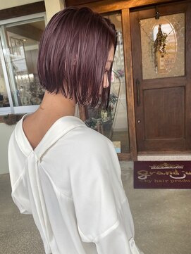 グランジュテ(grandjute) レイヤーカット カラー ハイライト デジタルパーマ