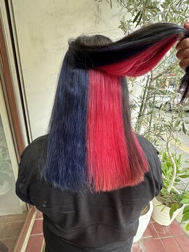 アン(Hair make un) インナーカラー