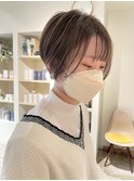 【CROP】ショートヘア×白髪ぼかし×グレージュ