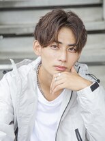 シティ(CITY)&nbsp;スペインカールスパイキーショートブルーブラック韓国マッシュ