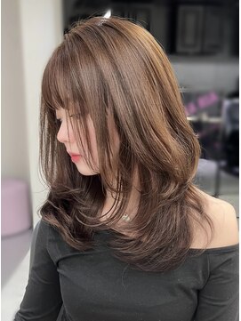 ジーナリア(Xena ria) 《Kaho》ベージュ/ケアブリーチ/ハイレイヤー