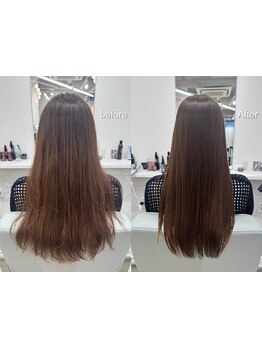 乾かしただけでまとまる!髪質に合わせた“オーダーメイド縮毛矯正”で素髪から美しく*全メニューケア付き◎