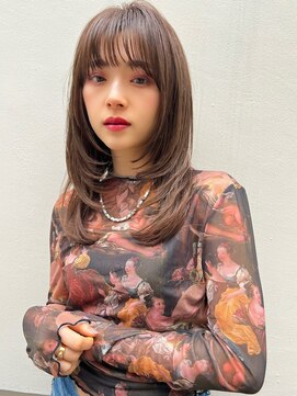 エイミー(Aimee) Aimee 町田 ココアブラウン×レイヤーカット