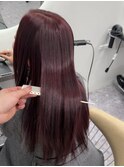 10代20代30代ブリーチなしボルドーカラー