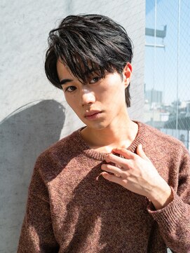 ロンドアンメゾン 原宿(Lond un Maison.) men's/メンズ/リバースセンターパート/黒染め/韓国/顔周り波巻き