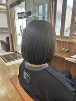 トップヘアー 中庄店(TOP HAIR fuapua) 《TOPHAIR 中庄店/きゃん》内巻きボブ×アッシュベージュ