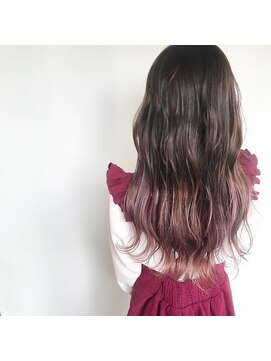 シャンプー 本庄店(SHAMPOO) 暖色系＋グレージュ  暖か寒色グラデーションカラー