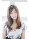 ナチュラルタッチなストレートスタイル[横浜美容室30代40代50代]