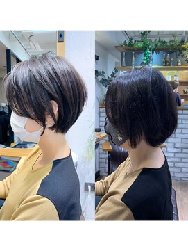 アヴァロン(AVALON) 【30代40代】横顔美人な絶壁解消ショートパーマ「永田カズヤ」2