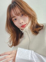 アリュウル 表参道 青山(Allure)&nbsp;シースルーバング×naturalレイヤー イエベ春 東垂水