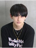 サラ髪マッシュニュアンスカールストカールツーブロックショート