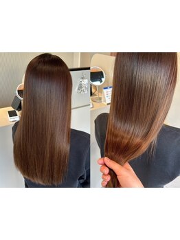 《CRECE》の縮毛矯正なら、自然で柔らかなストレートを実現!真っ直ぐすぎない憧れのナチュラルストレートに