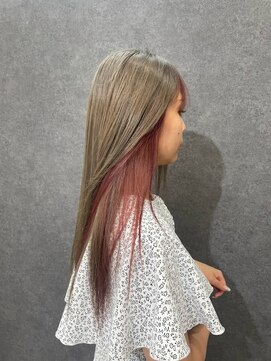 ザセカンドバイジャスミン(THE 2ND by JASMINE) くすみベージュ×ピンクイヤリングカラー