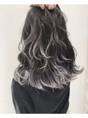 裾カラー風バレイヤージュ