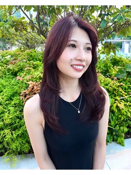 ピープスアンドスー 表参道 渋谷(Peeps&Suu.) ラベンダーピンク/レイヤーカット/髪質改善トリートメント