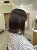 切りっぱなし×オリーブベージュ