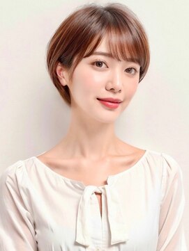 グリッター(GRITTERs) くびレイヤーピンクベージュ大人可愛い20代30代40代前髪