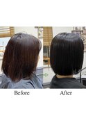 上品ツヤ髪ボブ美髪エステ潤いまとまる【カミケン清明店】
