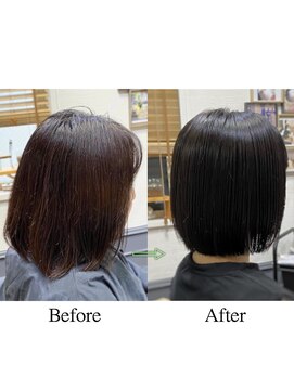 カミケン 清明店(kamiken.) 上品ツヤ髪ボブ美髪エステ潤いまとまる【カミケン清明店】