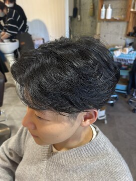 アメラボ(AmeLab) 名古屋天白区梅ヶ丘メンズショートセンターパート