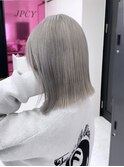 シルバーグレー/切りっぱなしボブ