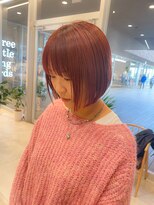 エクリジユウガオカ(equri Jiyugaoka) 【自由が丘】フラットbob×ピンク/30代40代50代