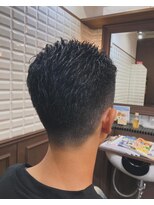 ルピナス 中田(Lupinus) 七三分けショートオールバックスタイル