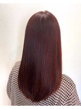 アン ビー(an B) ブリーチなしWカラー×チェリーレッド