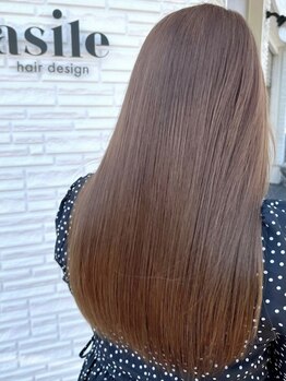 アジル(asile)の写真/髪質改善といえばasile♪髪質に合わせた豊富な薬剤であなたたけの理想の憧れストレートを叶える☆