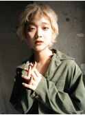 小顔に見えるショートボブ×髪質改善パーマ