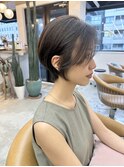 イメチェン外ハネボブ美髪ワイドバング/ショートボブ髪質改善