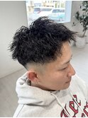 フェード/バーバースタイル/ツイストパーマ/メンズパーマ/S