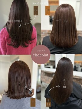 ヘアサロン エスプリ(hair salon esprit) 明るさ別ショコラカラー