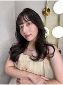 【前田七音】韓国風巻き/ブラウン/レイヤーカット/前髪カット