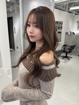 ハピネス 梅田茶屋町店(HAPPINESS) 韓国ヘア/レイヤー/髪質改善/顔周り/ブリーチなしマロンブラウン