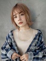 ギークス(GEEKS)&nbsp;【GEEKS渋谷】伸ばしかけレイヤーボブ/ペールベージュ/冬カラー