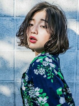 エムスラッシュ たまプラーザ(M.SLASH) ■ダークアッシュ抜け感濡れ髪小顔ボブM.SLASHたまプラーザ10-3