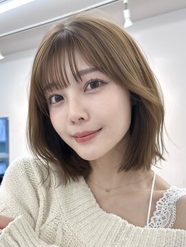 サンドイエナ 横浜店(sand yena) くびレイヤーボブルフネビージュ小顔ワンレンこなれミディ