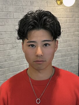 アグ ヘアー アイラ静岡店(Agu hair aila) 【BLEACHi稲荷】毛流れセンターパート/静岡メンズ