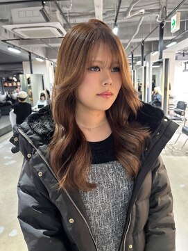 ザシェノンウメダ(THA CHAINON UMEDA) イメチェン/ピンクベージュ/アンブレラカラー/前髪/心斎橋