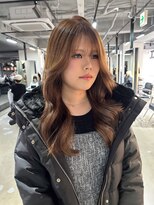 ザシェノンウメダ(THA CHAINON UMEDA) イメチェン/ピンクベージュ/アンブレラカラー/前髪/心斎橋