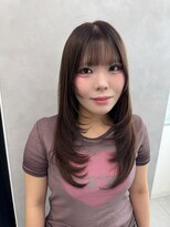 アルノー 博多口店(Arno)&nbsp;【Arno】ハイレイヤーロング×フォギーベージュ