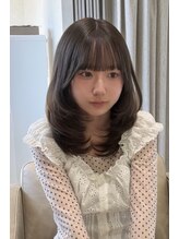 ホワイト(White)&nbsp;ハッシュカット×オリーブベージュ